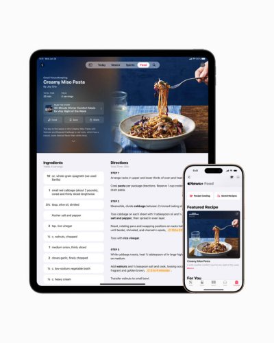 Apple punta sulla cucina e sfida le app di ricette