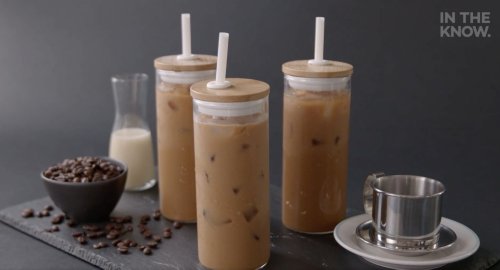 This Vietnamese style iced coffee is the perfect pick me up