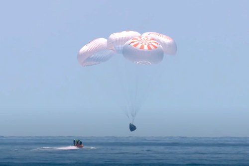 Watch SpaceX’s Crew Dragon capsule splash down in glorious 4K