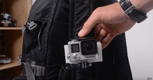 This dead-simple DIY GoPro backpack mount costs almost nothing to make