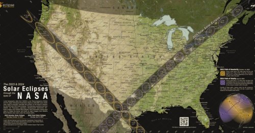NASA map shows where you can see a solar eclipse across the U.S.