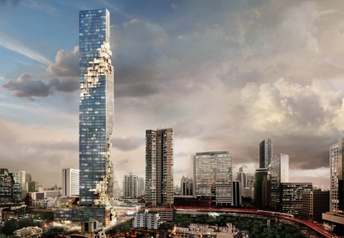 The tallest building in Bangkok is the MahaNakhon tower