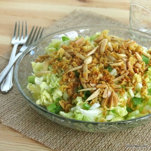 Chinese Napa Cabbage Salad with a Crunchy Topping