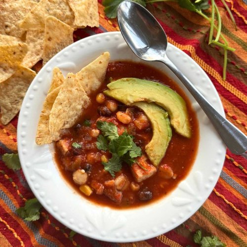Easy Chicken Tortilla Soup Recipe with Hominy