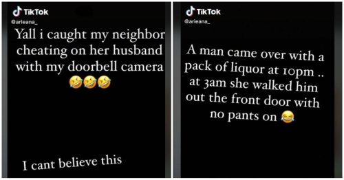 Be Careful What You Do Because Your Neighbors' Doorbell Cameras Will Catch It and They'll Post It to TikTok