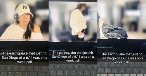 “And No One Hangs Up” — Woman’s Reaction to San Diego Earthquake Caught on Zoom Call