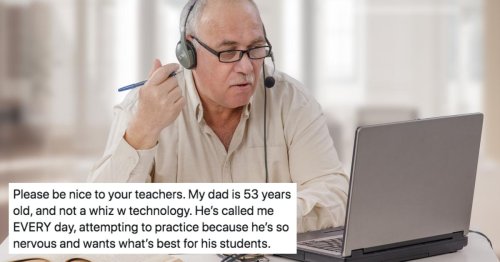 Viral Tweet Highlights the Struggle of Older Teachers Using New Tech to Teach Online Classes