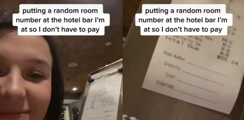 TikTok User Says She Puts Random Room Numbers at Hotel Bars to Avoid Paying