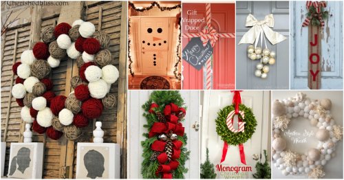 20 DIY Christmas Door Decorations To Make Your Home Blissfully Welcoming