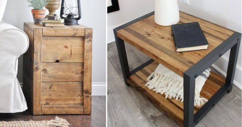 37 DIY End Table Ideas (Easy and Decorative)