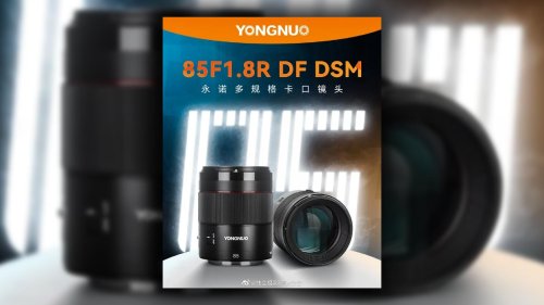 Yongnuo announces 85m f/1.8 AF lens for Canon RF (again)
