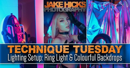 How to use a ring light with colourful backdrops for amazing portraits