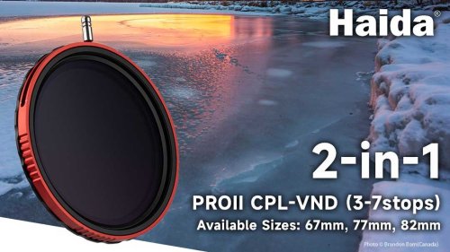 Haida's new PROII 2-in-1 CPL-VND lets you control polarisation separately from neutral density