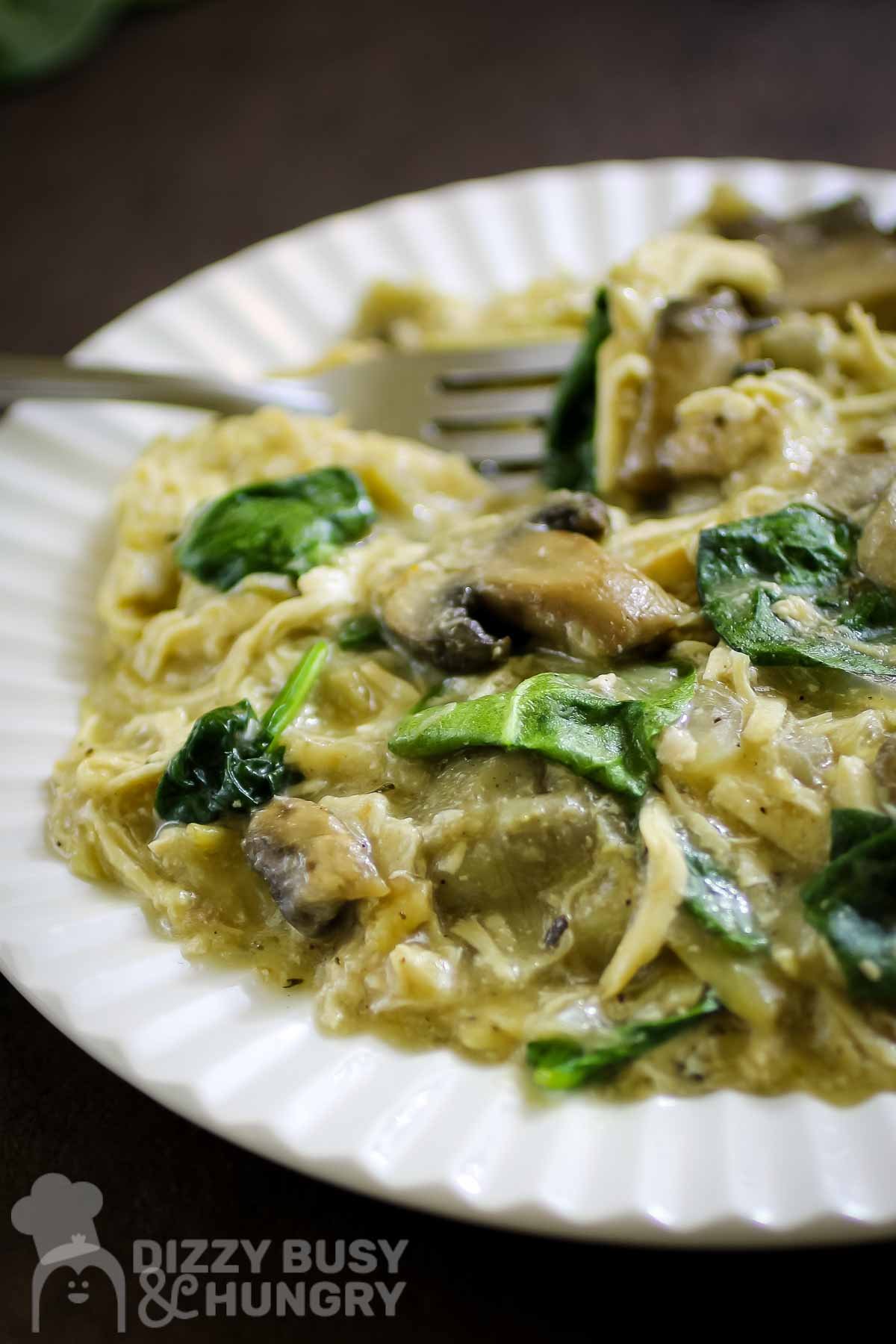 Slow Cooker Chicken and Mushrooms with Artichoke