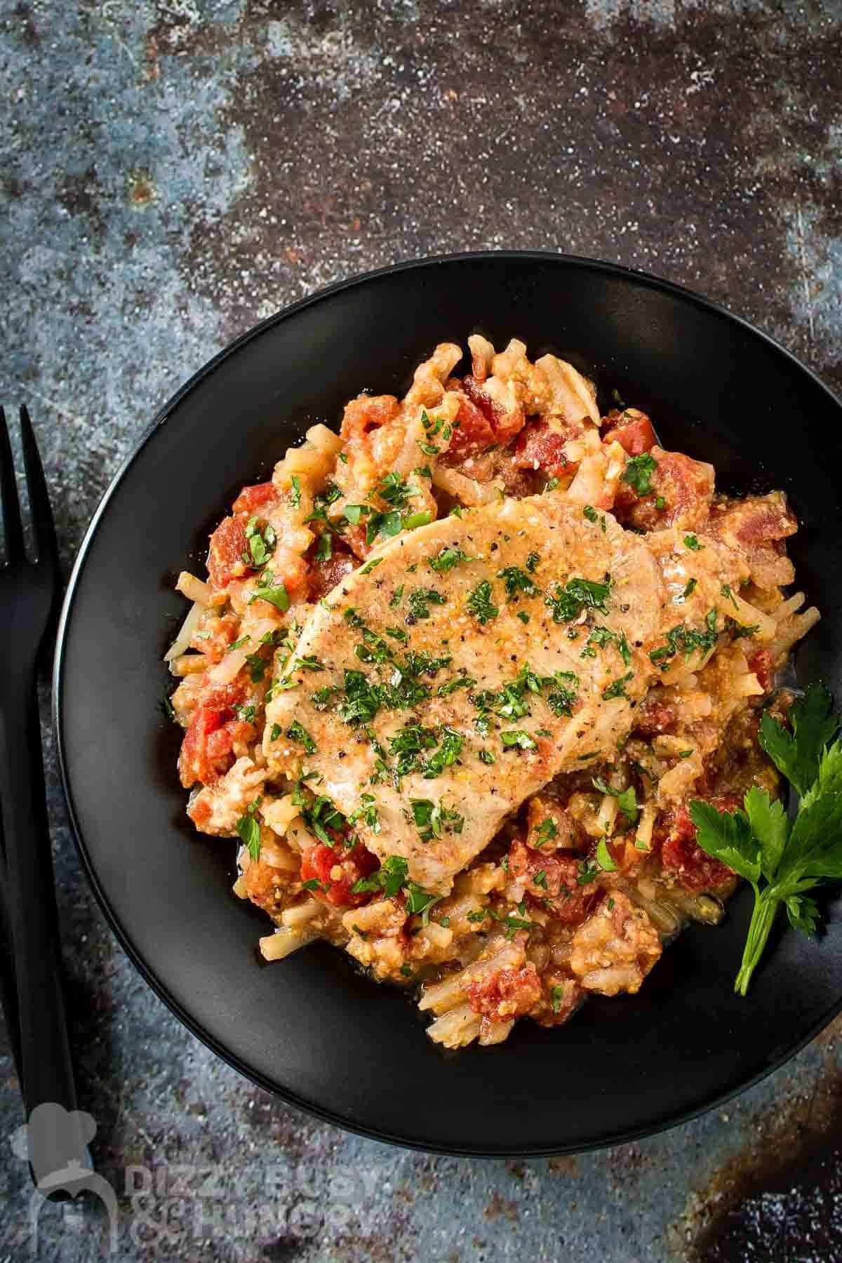 Easy Slow Cooker Pork Chops and Hash Browns