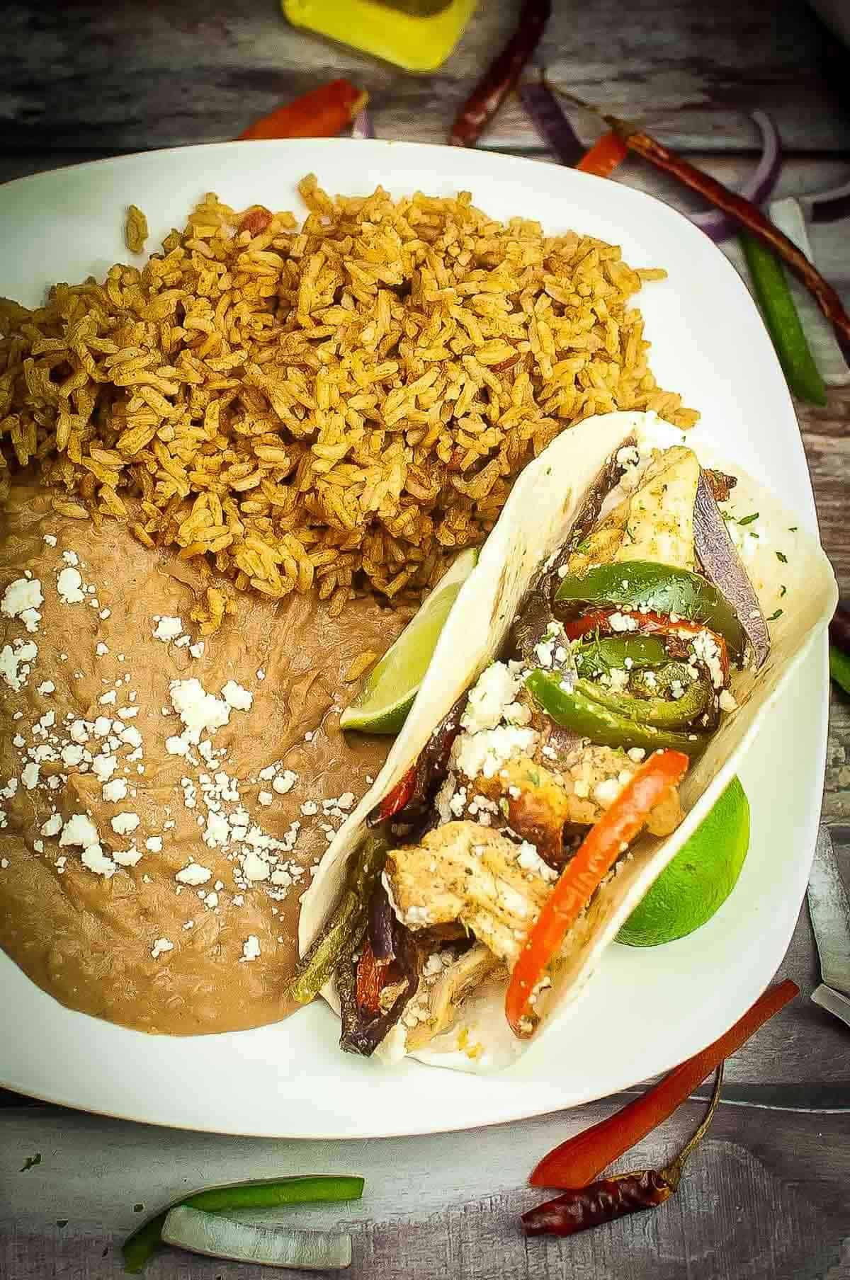 Simple Air Fryer Chicken Fajitas (20 Minute Recipe)