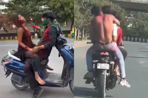 Viral Video: Obscene! Shameful Holi Reel Made for Eyeballs Land Youths in Trouble, Hefty Fine Imposed, Netizen Says ‘Jai Ho Noida Police’