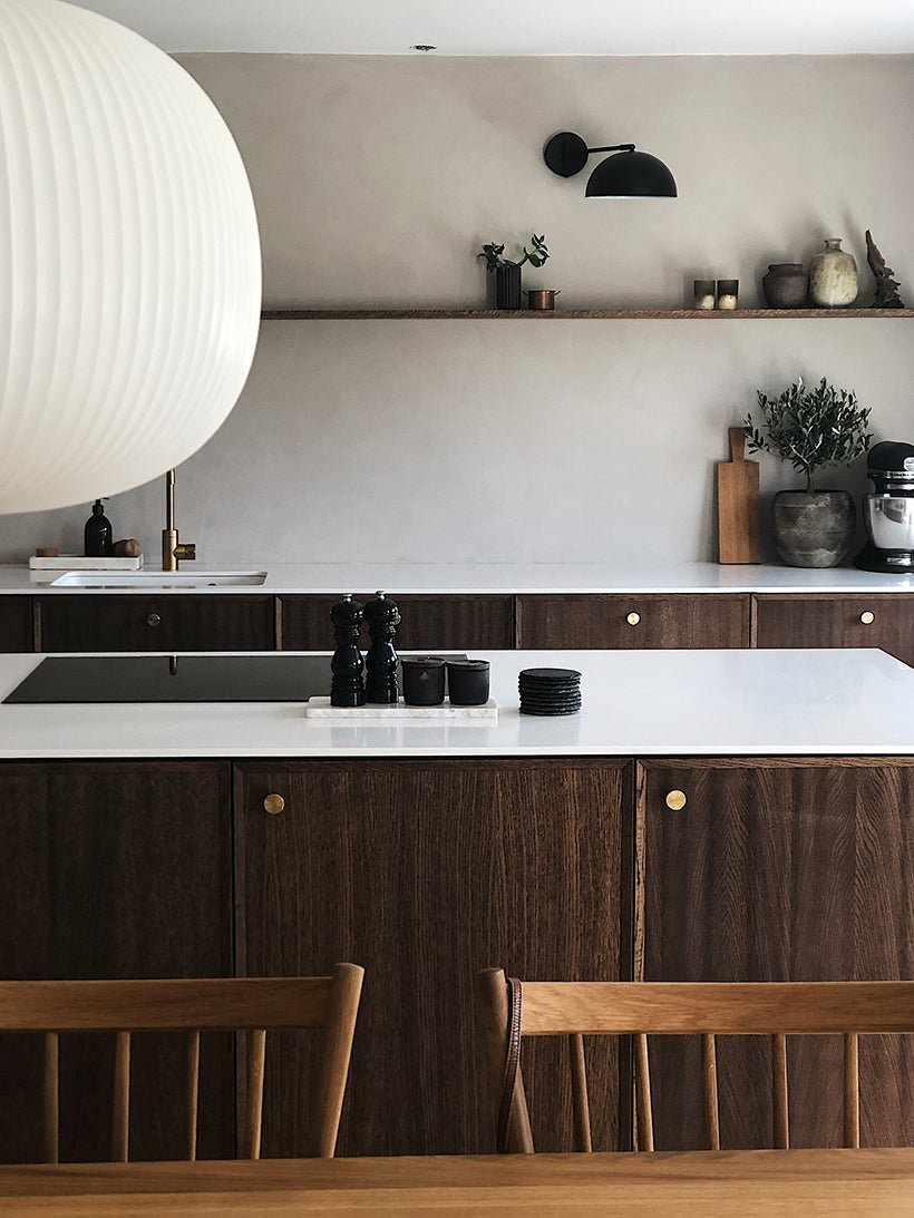 6 Brown Kitchen Cabinets That Channel Vintage Cool