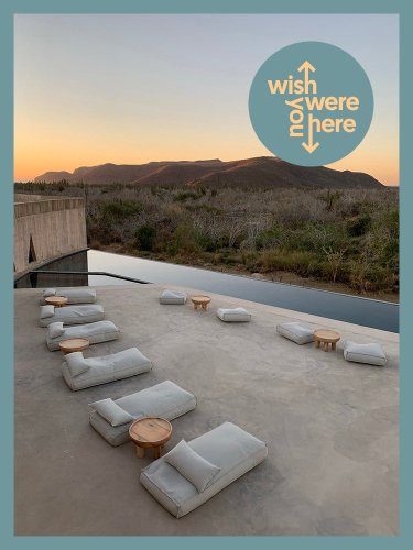 At This Mexico Hotel, Brutalism Comes With a Side of Beanbag Seating