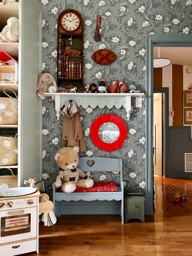 A Cottagecore IKEA Hack Made It Possible for Two Sisters to Share a 140-Square-Foot Room