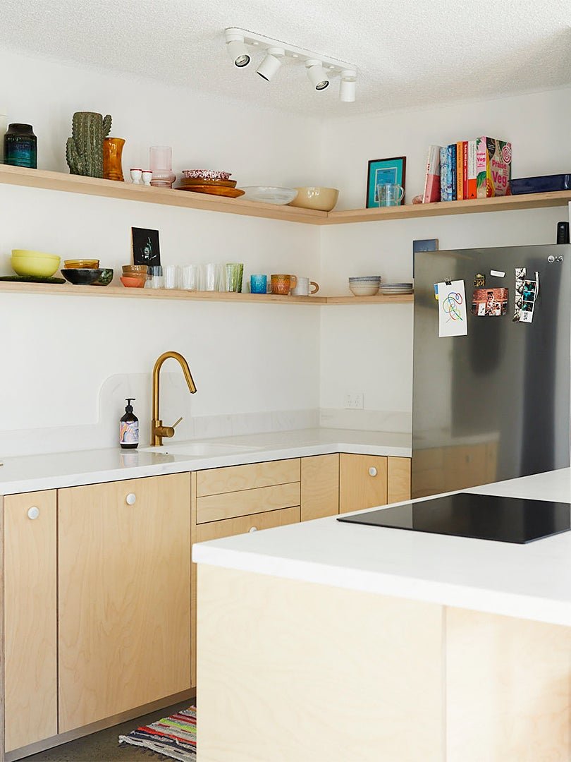 A Plywood Kitchen and DIY Furniture Gave This Aussie Apartment Life Again