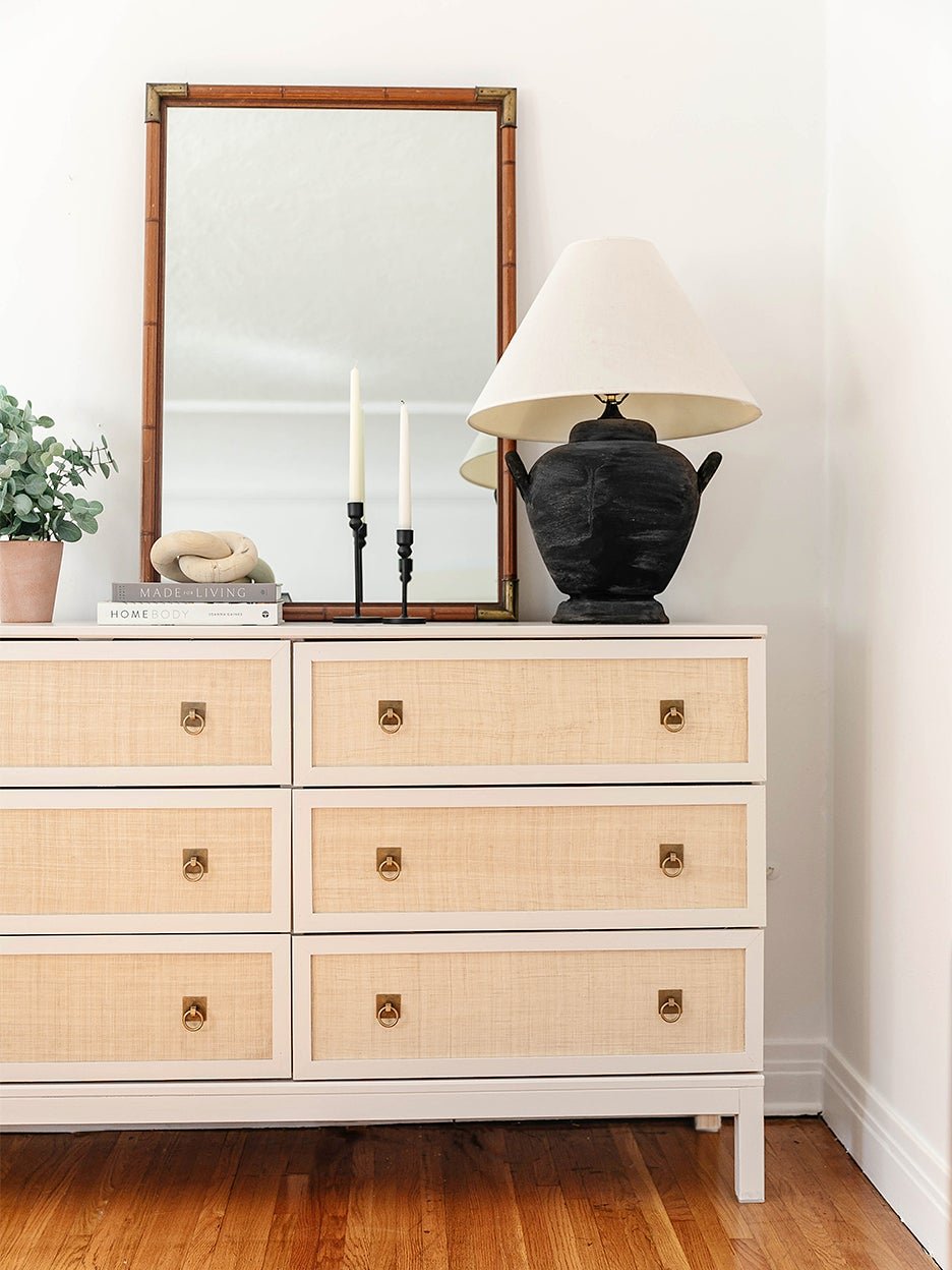 This $200 IKEA Hack Is Almost Identical to This $4K Woven Raffia Dresser