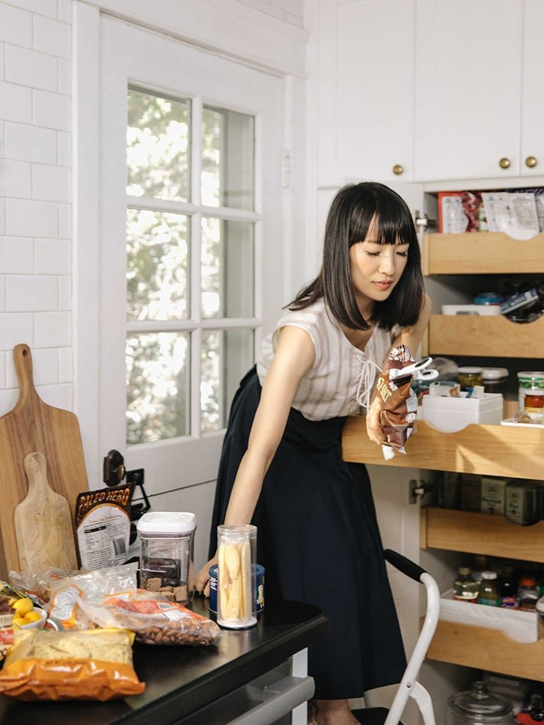 How Marie Kondo Does Pantry Organization in Her Own Home