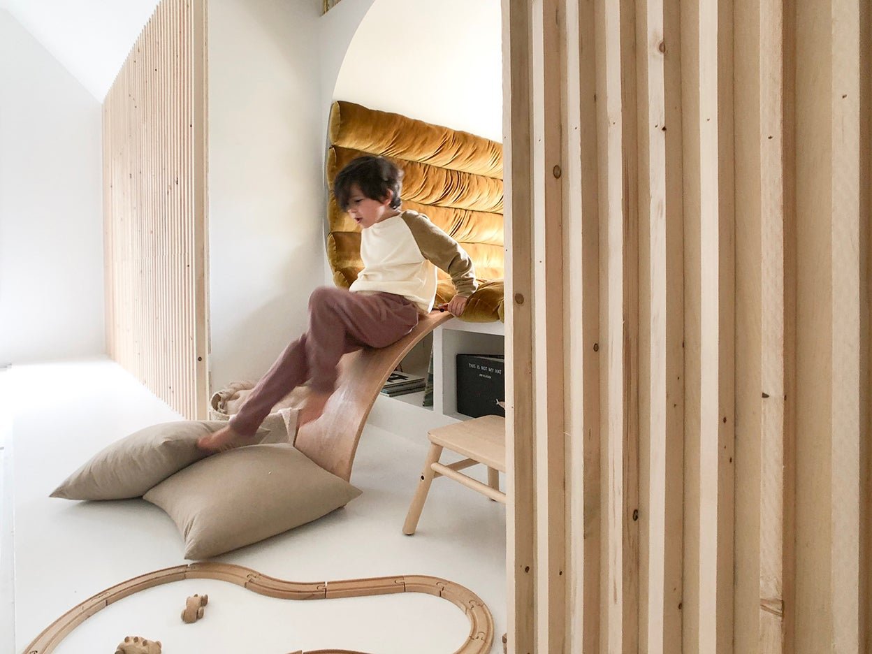 Secret Trap Doors Flip This Play Zone Into a Guest Room in a Flash