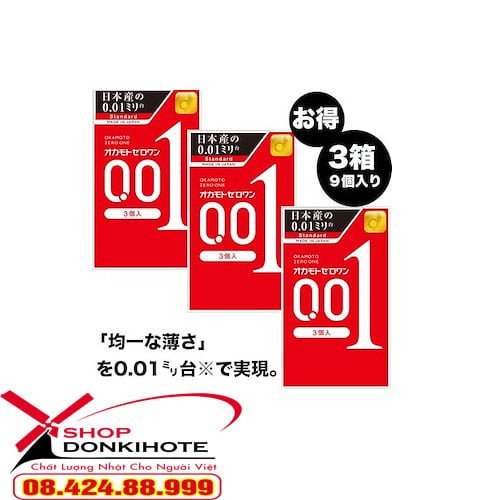 Bao cao su Okamoto 0.01 Nhật Bản chính hãng toàn quốc