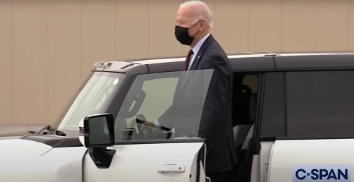 Why Is Biden Posing with an EV that Uses More Carbon than Gas Cars?