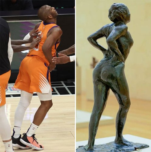 Hilarious Photo Memes Compare Sports Moments to Classic Art