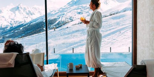 Die besten heimischen Hotels, um Skifahren und Wellness zu verbinden