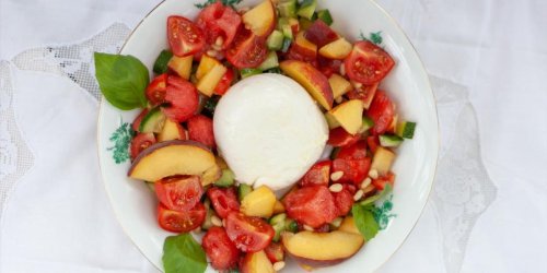 Insalata Anguria: Sommersalat mit Wassermelone und Mozzarella