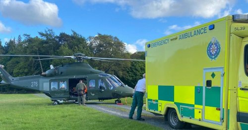 Cyclist rescued by helicopter from Wicklow Mountains after being found unconscious