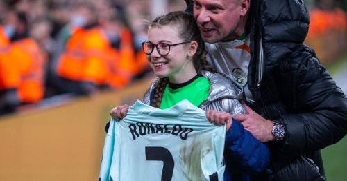 Dublin schoolgirl who got shirt from Cristiano Ronaldo delighted that he might leave Manchester United