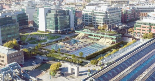 George's Dock concept shows how area could be transformed with public lido pool