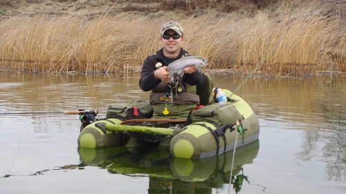 Inflatable Fishing Float with Backpack Straps
