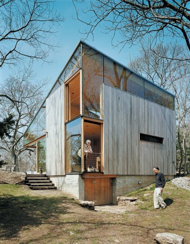 Articles about striking angular cottage connecticut on Dwell.com
