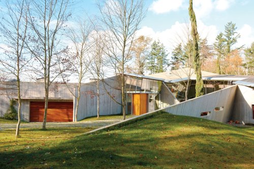 Articles about modern angular rural family home canada on Dwell.com