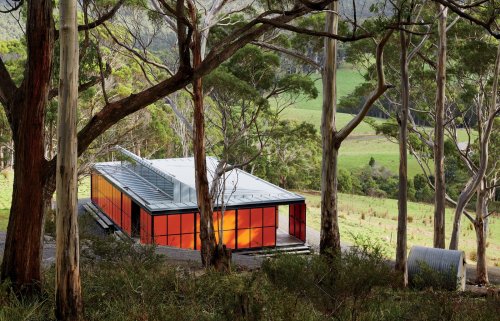 Articles about grid prefab combines open plan living rugged durability on Dwell.com