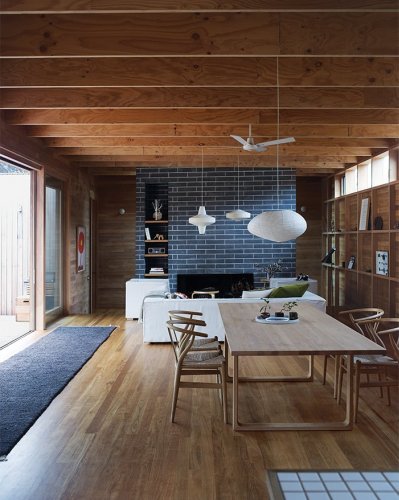 Articles about local wood clads every surface idyllic australian getaway on Dwell.com