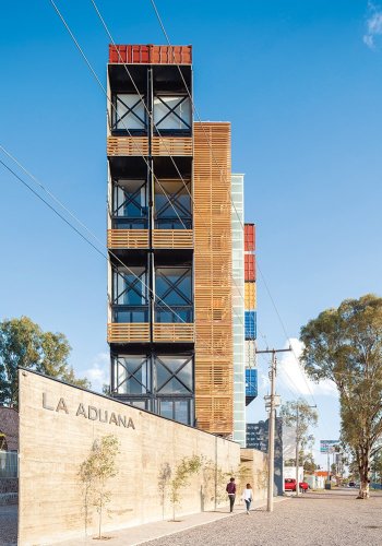 Articles about adventurous apartment building made 36 shipping containers on Dwell.com