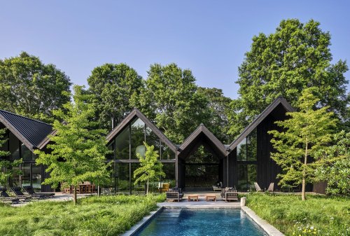 An Angular Black Home Finds Harmony With Its Surrounding Meadow