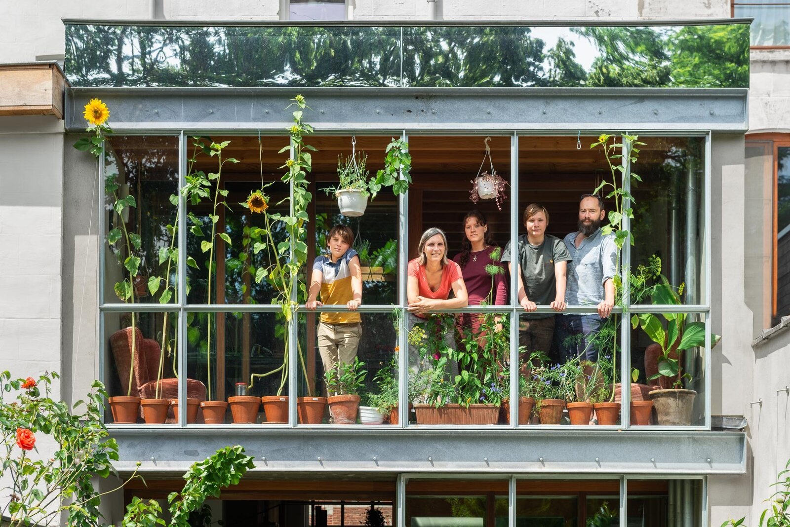 Mirroring the Park Across the Street, This Family Home in Belgium Is Surprisingly Layered