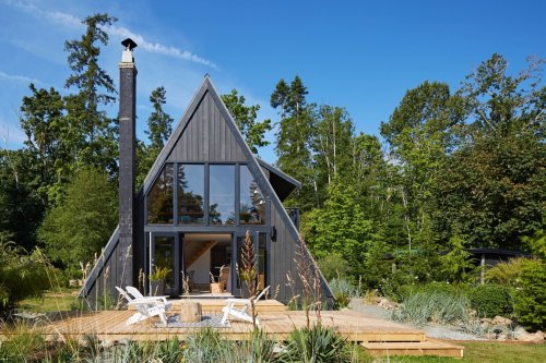 Get Cozy by the Sea in This A-Frame Cabin Asking $649K