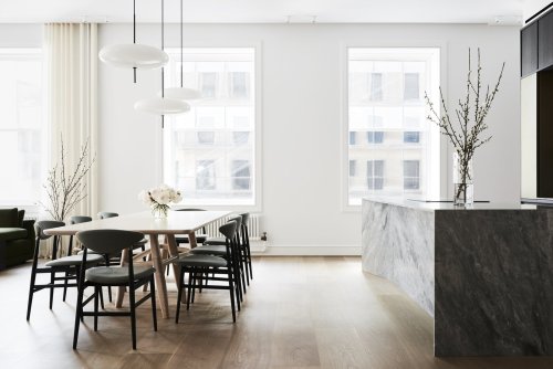 A Triangular New York Apartment With a Cylindrical Bathroom Gets a Historically-Sensitive Overhaul