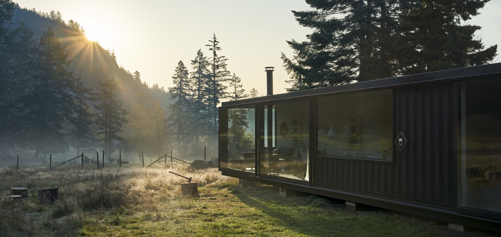 A Shipping Container Provides a Temporary Residence for a Canadian Family