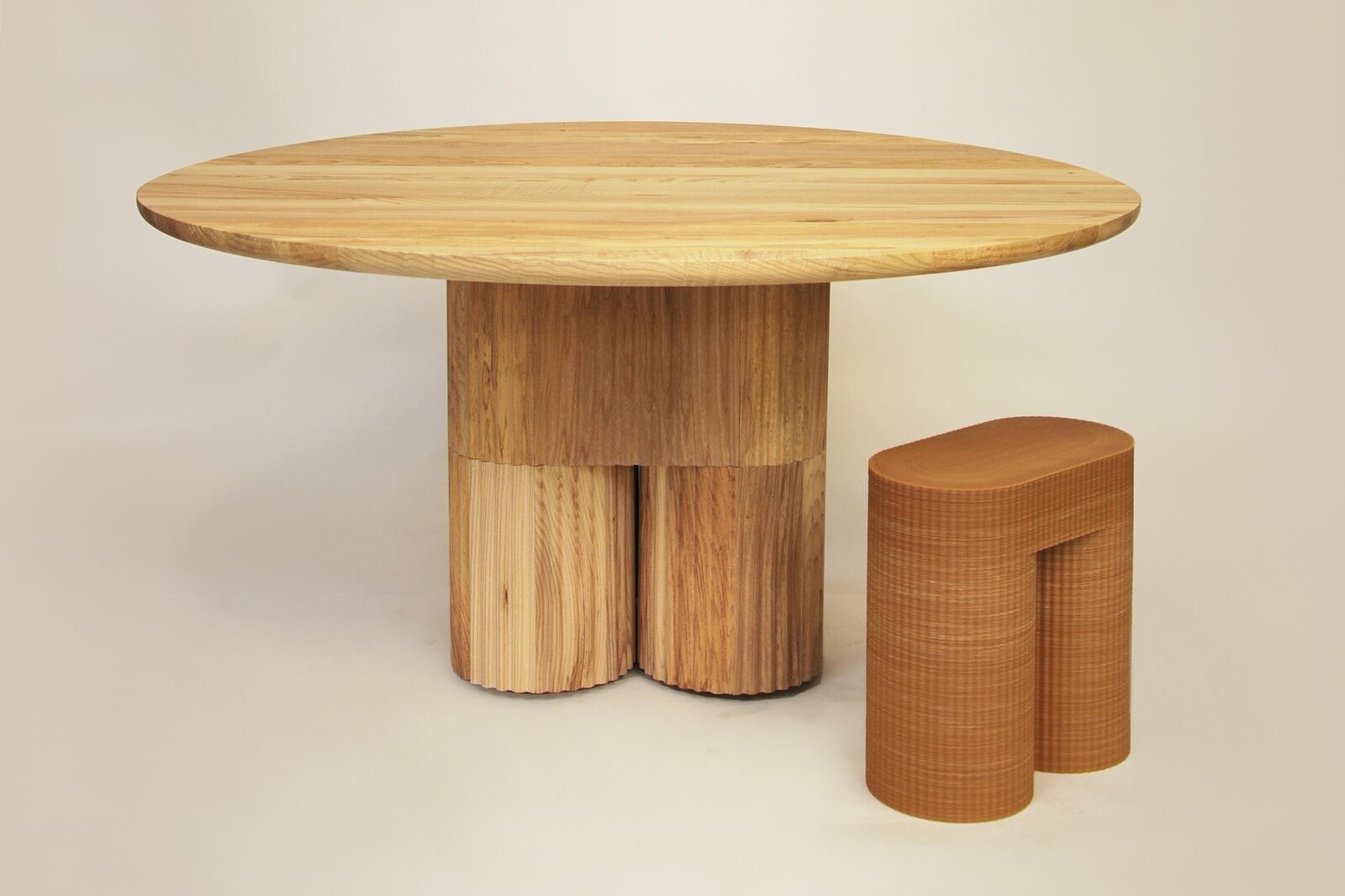 These 3D-Printed Wooden Tables and Chairs Aim to Disrupt the Cycle of Furniture Waste