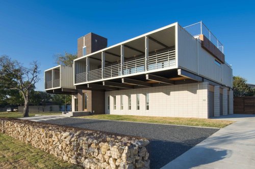14 Shipping Containers Were Upcycled For This Dallas Home