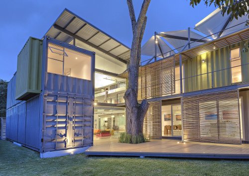 Articles about who knew relaxed tropical retreat could be made shipping containers on Dwell.com